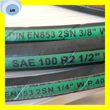 Tuyau hydraulique de tresse de fil de qualité supérieure SAE 100 R2 à / DIN En 853 2sn